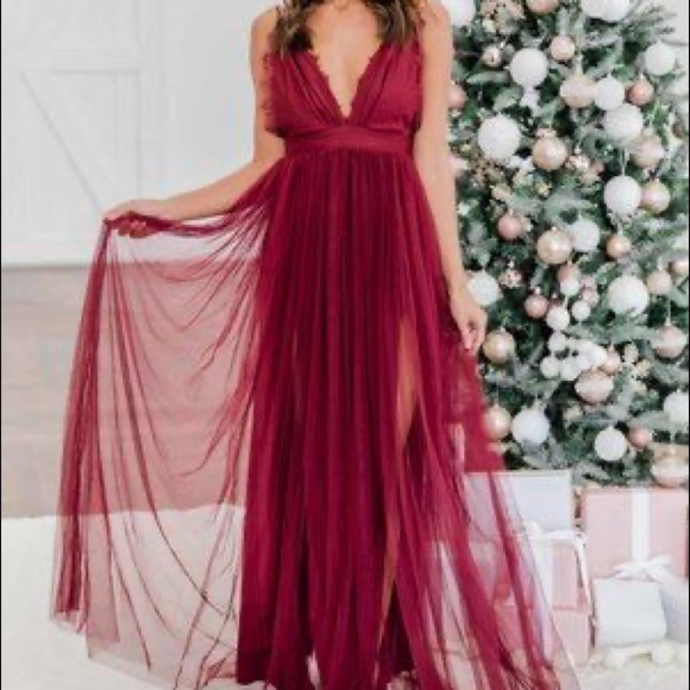 NWT Pink Lily Make Life Marvelous Maxi Dress